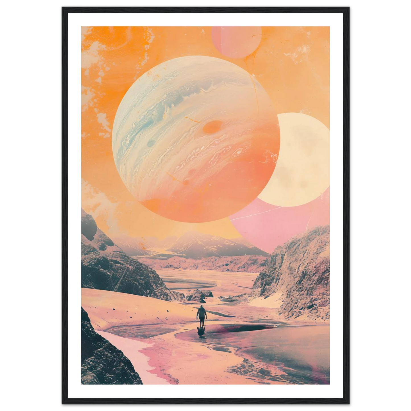 Lost Wanderer Beneath Alien Suns - Poster - Arthena