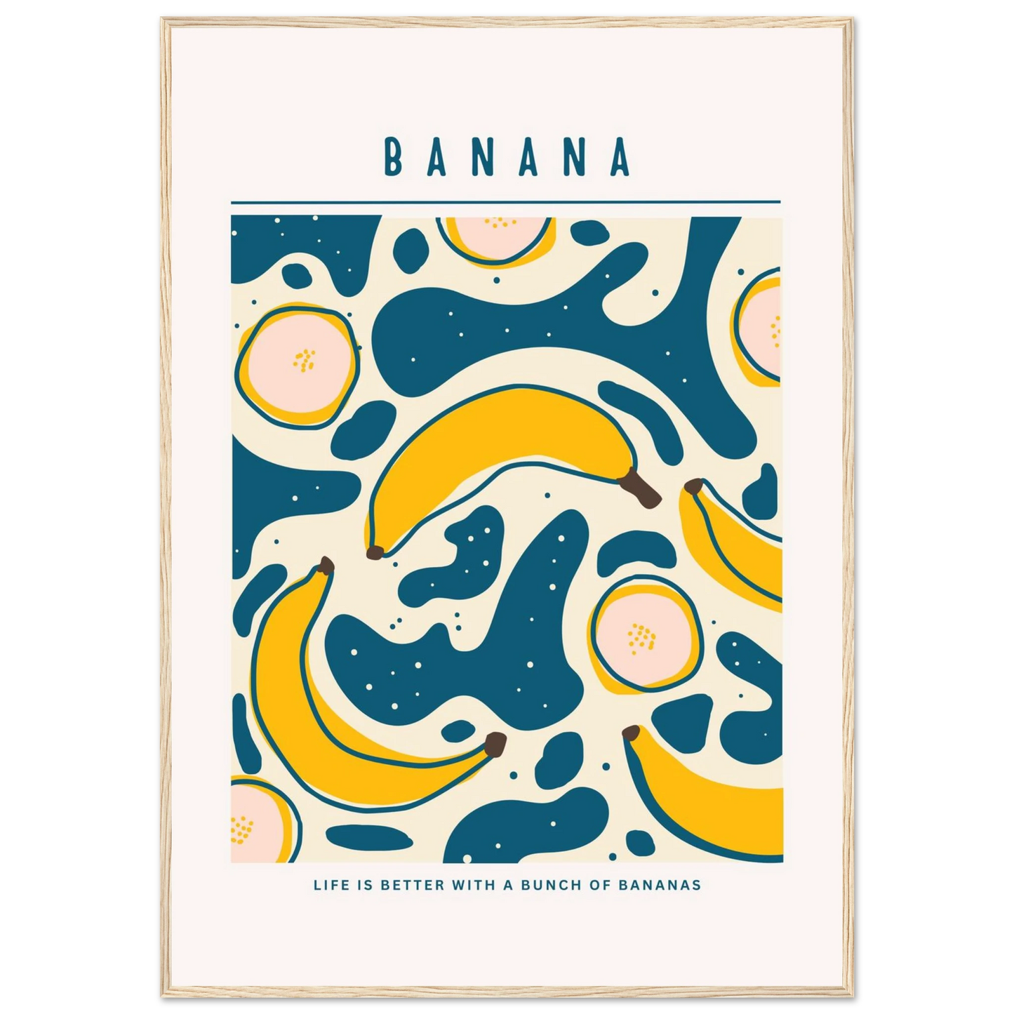 Life is better with banana - Poster - Arthena