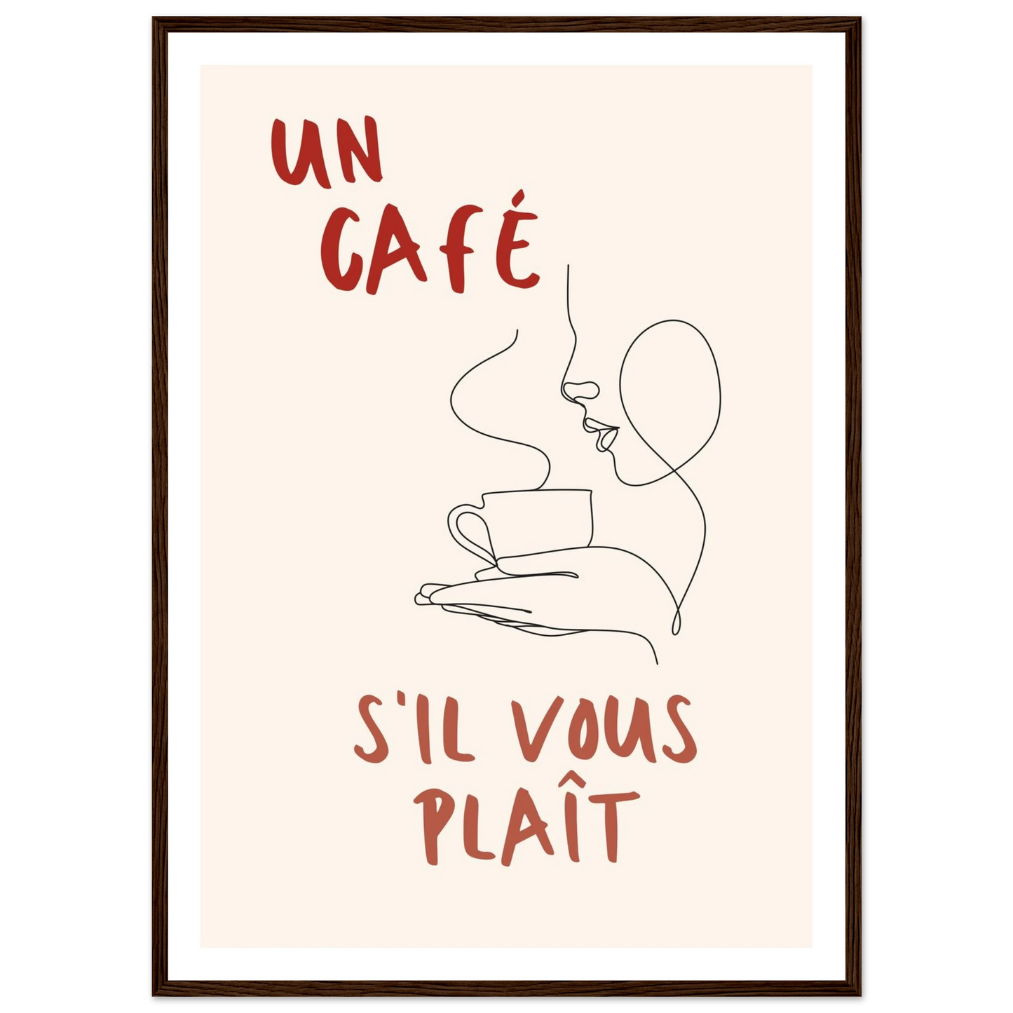 Un Café S'il Vous Plait - Poster - Arthena