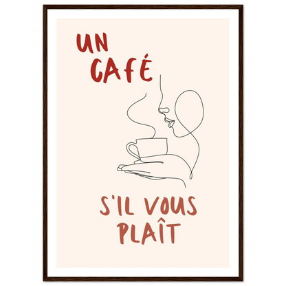 Un Café S'il Vous Plait - Poster - Arthena