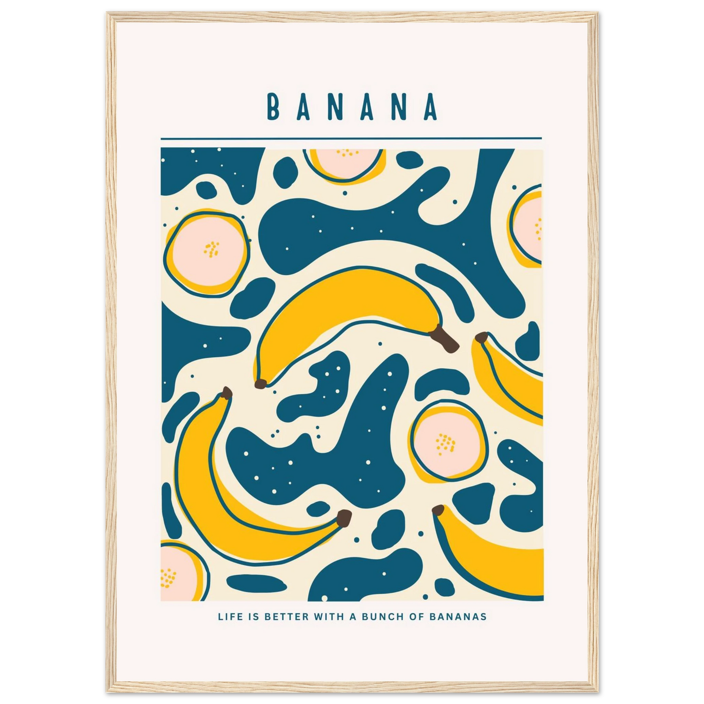 Life is better with banana - Poster - Arthena