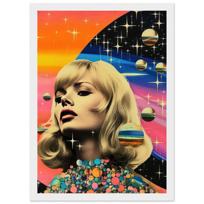 Retro Galaxy Queen - Poster - Arthena
