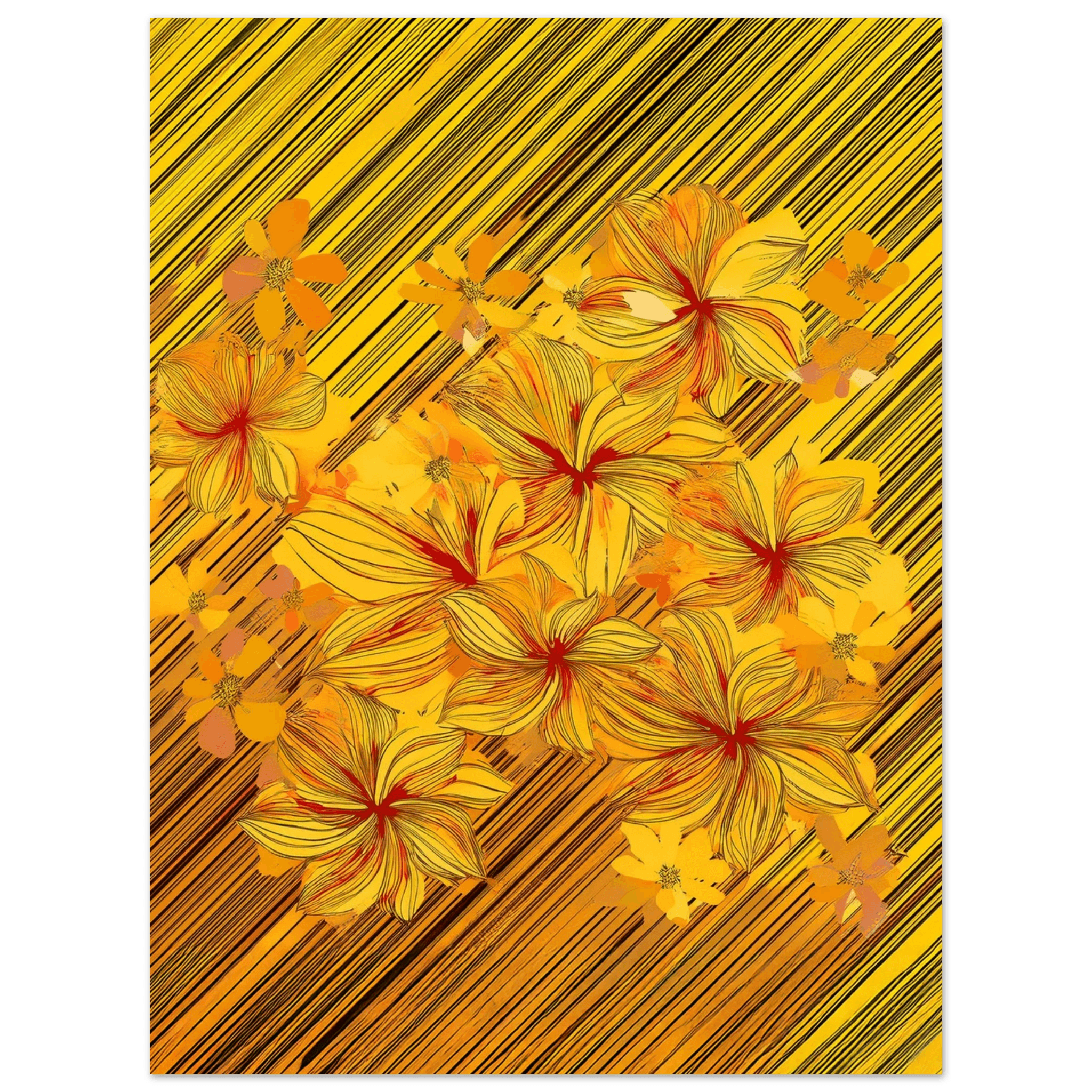 Golden Blossoms - Poster - Arthena