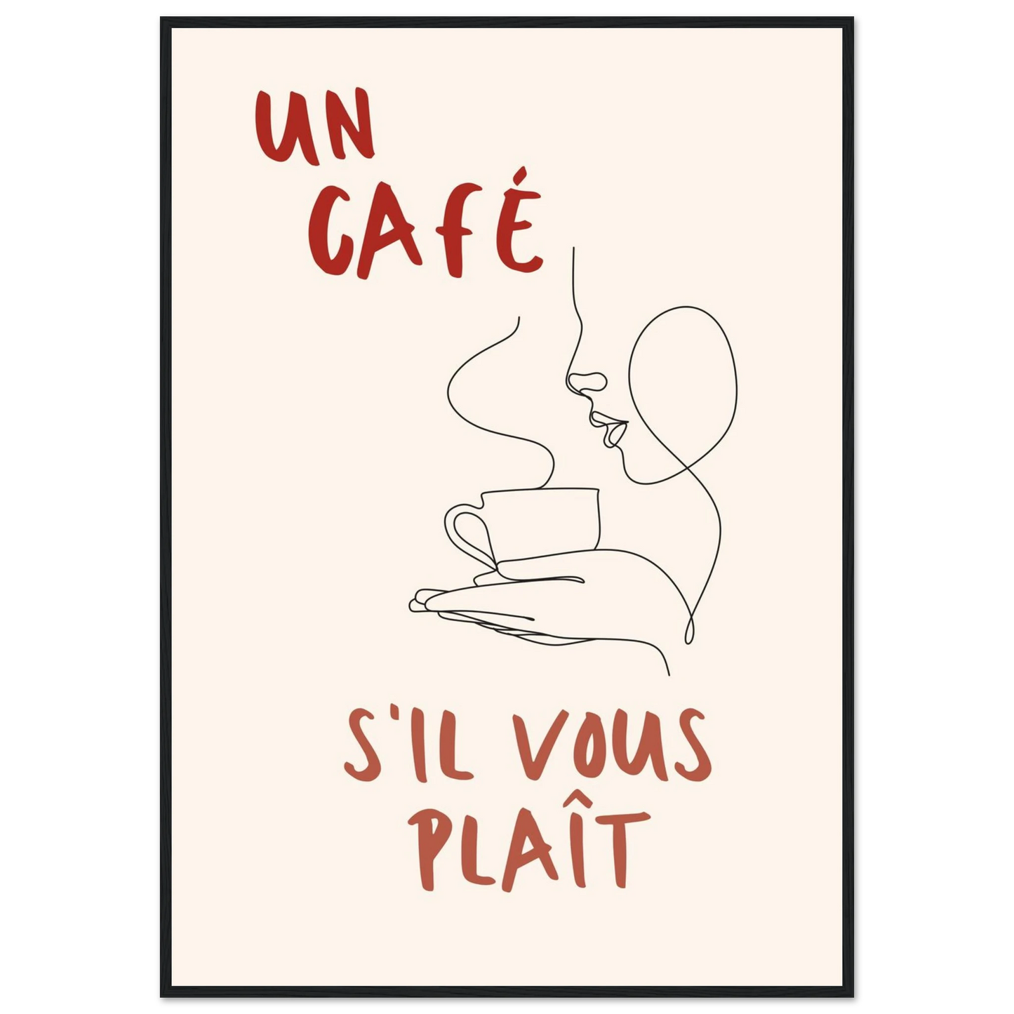 Un Café S'il Vous Plait - Poster - Arthena