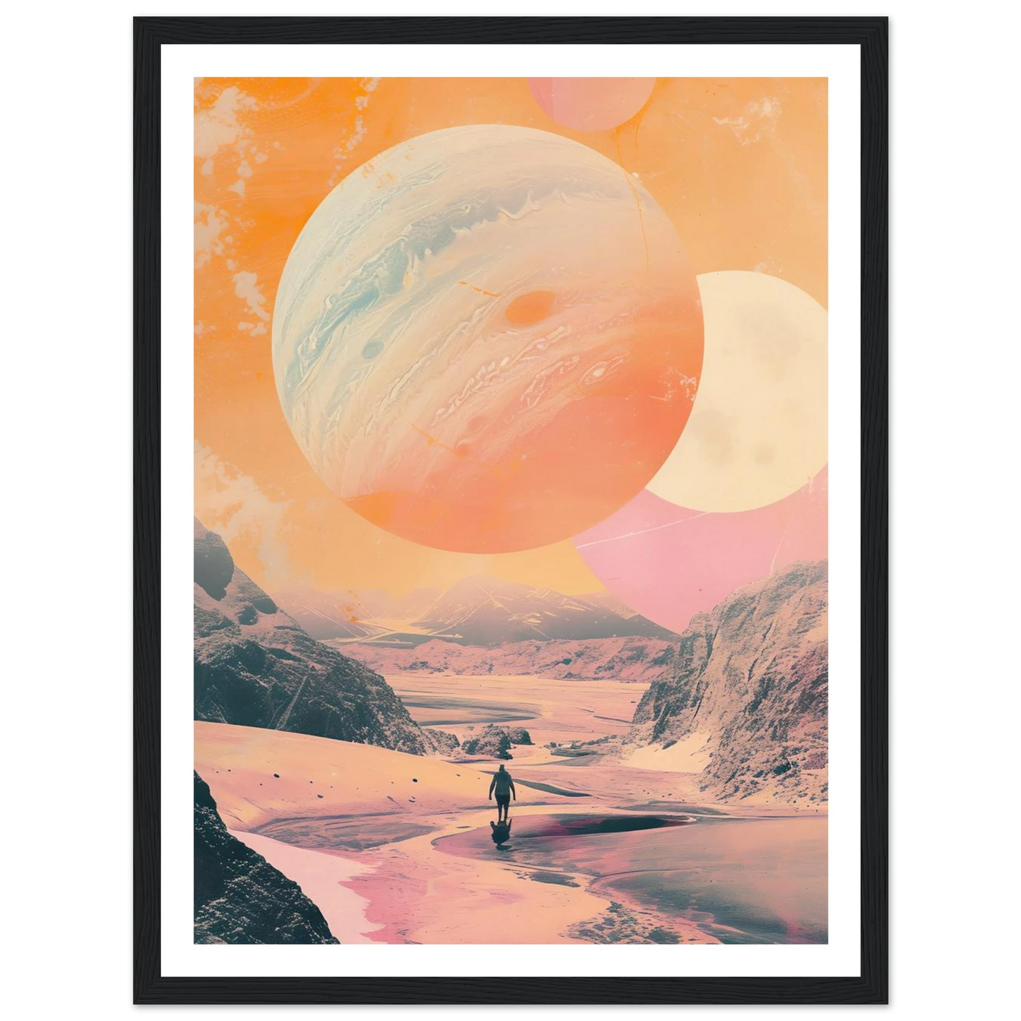 Lost Wanderer Beneath Alien Suns - Poster - Arthena