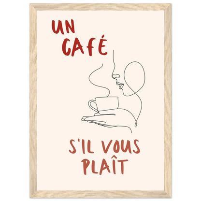 Un Café S'il Vous Plait - Poster - Arthena