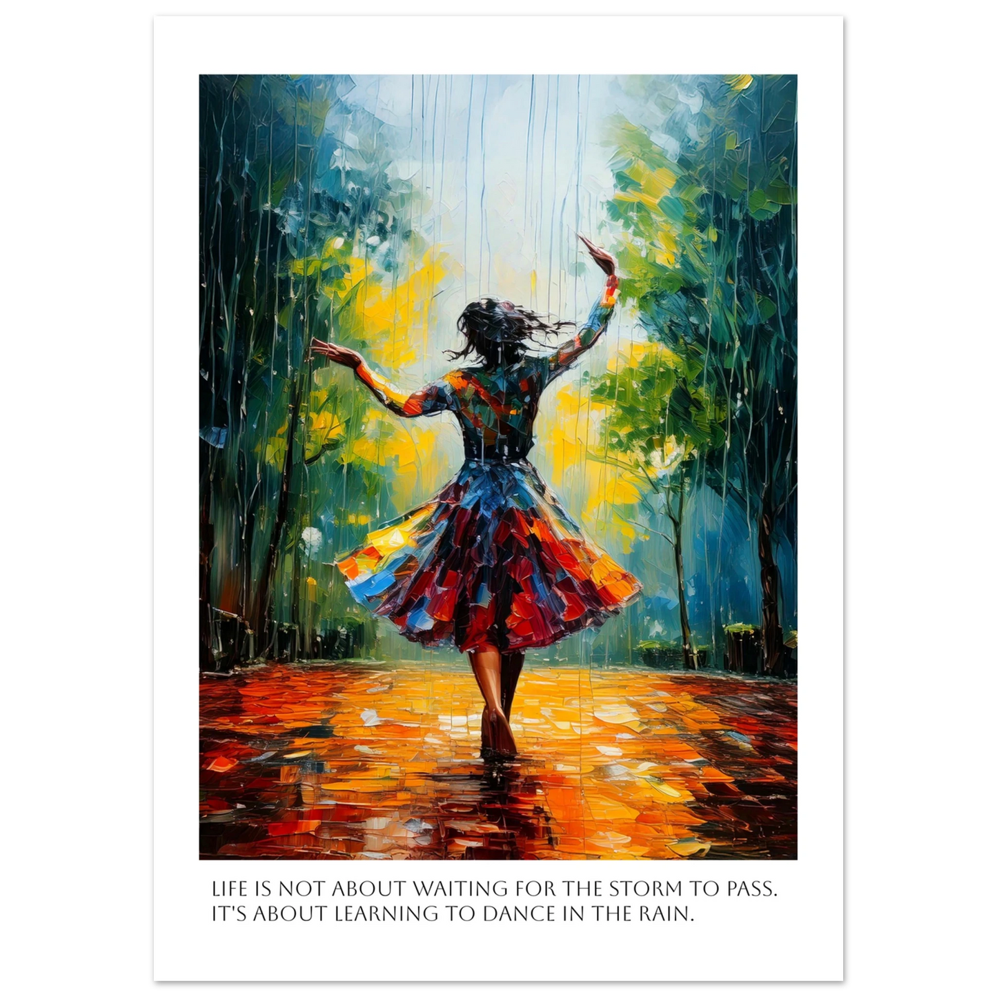 Dance in the color storm - Poster - Arthena