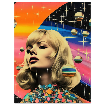Retro Galaxy Queen - Poster - Arthena