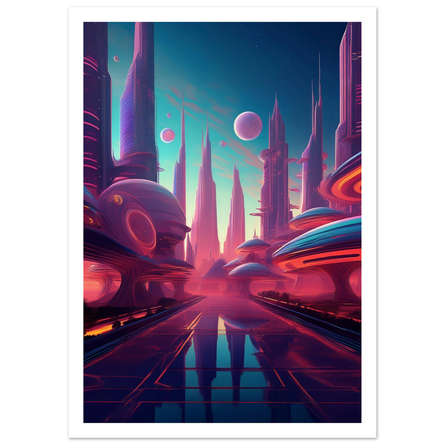 Neon Horizons - Poster - Arthena