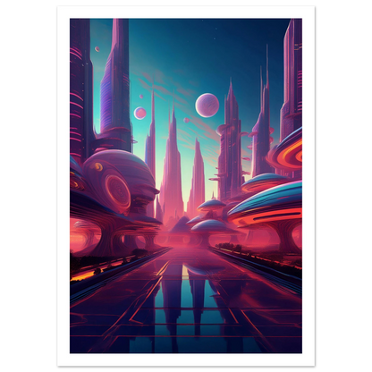Neon Horizons - Poster - Arthena