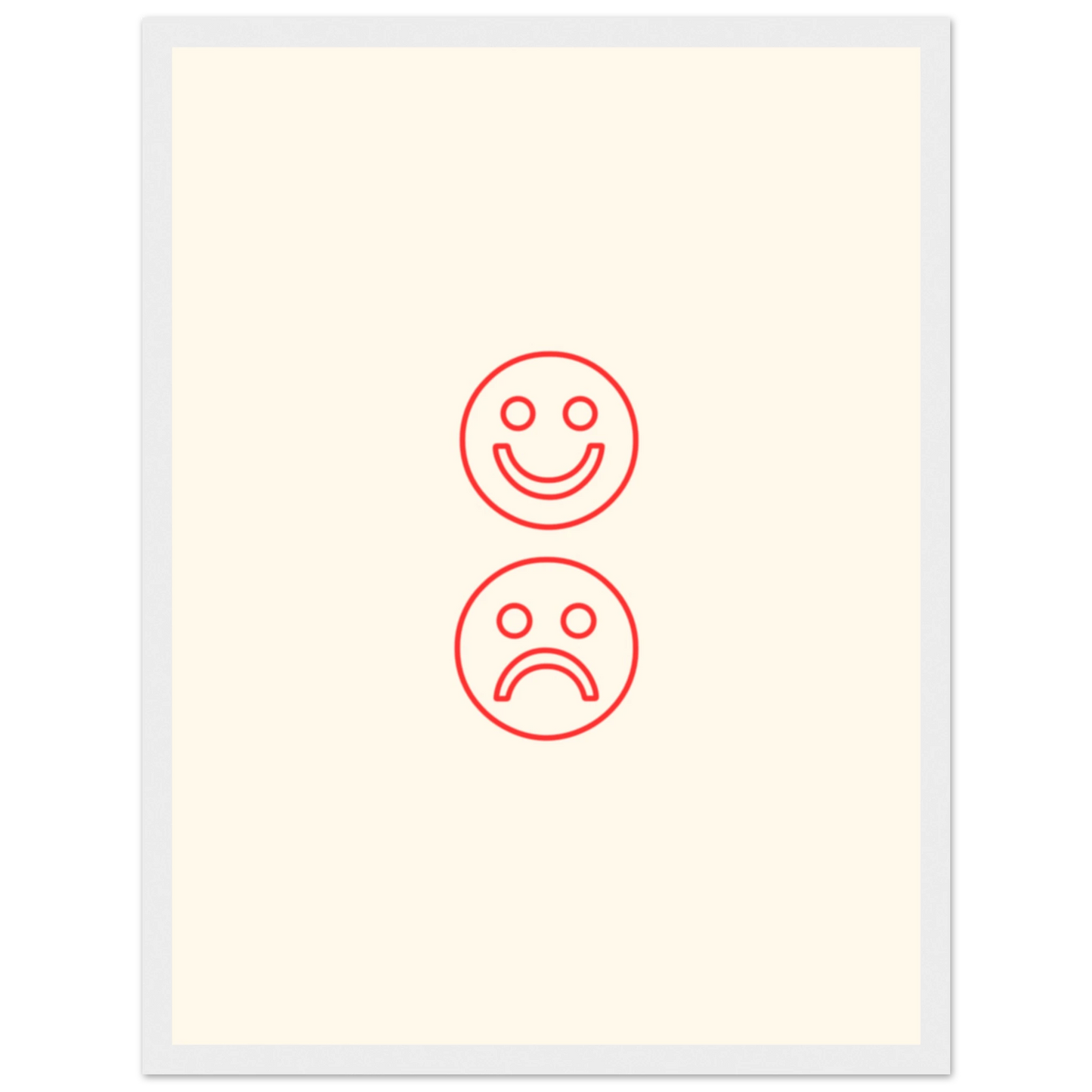 Happy face, sad face - Poster - Arthena
