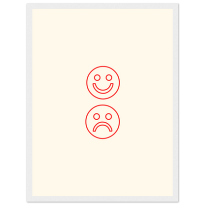 Happy face, sad face - Poster - Arthena