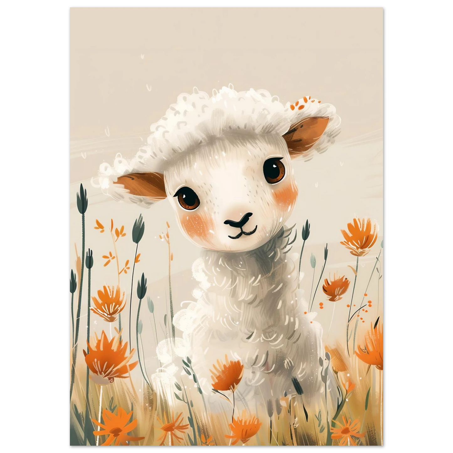 Baby Lamb - Poster - Arthena