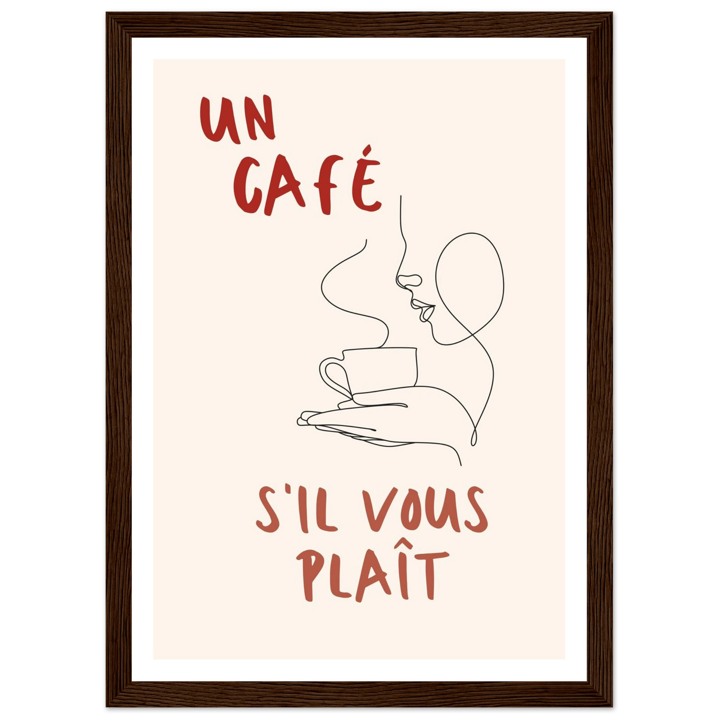 Un Café S'il Vous Plait - Poster - Arthena