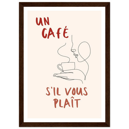 Un Café S'il Vous Plait - Poster - Arthena