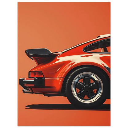 Retro Car - Poster - Arthena