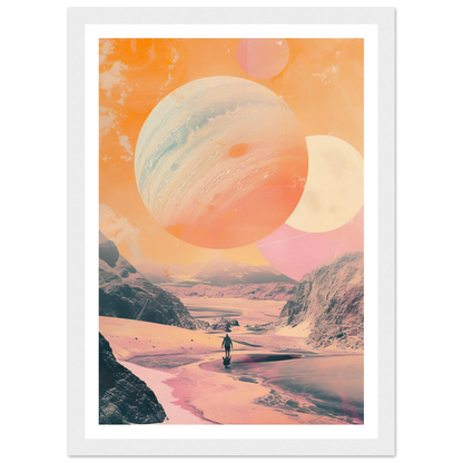 Lost Wanderer Beneath Alien Suns - Poster - Arthena