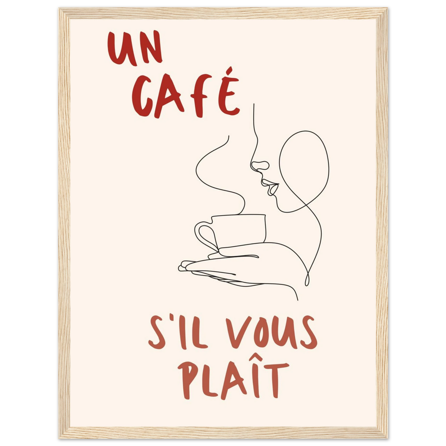 Un Café S'il Vous Plait - Poster - Arthena