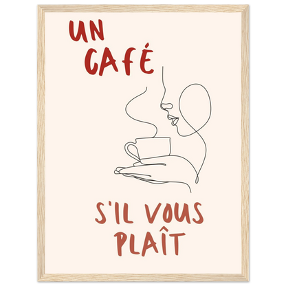 Un Café S'il Vous Plait - Poster - Arthena
