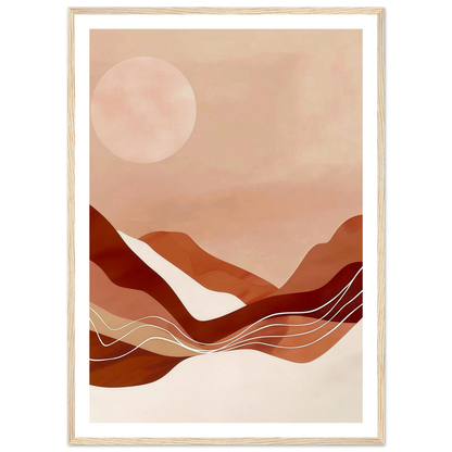Amber Horizons Moonlit Simplicity - Poster - Arthena