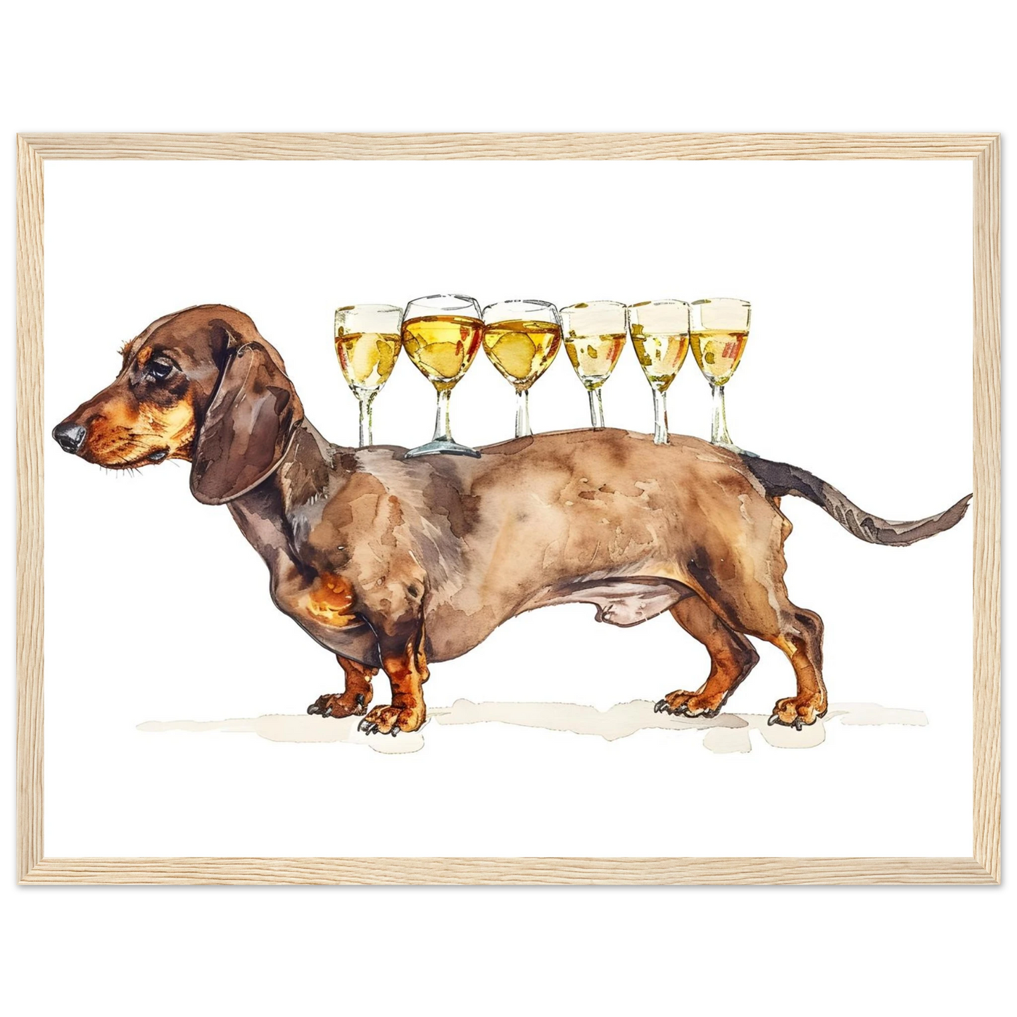 Wiener Dog Butler - Poster - Arthena