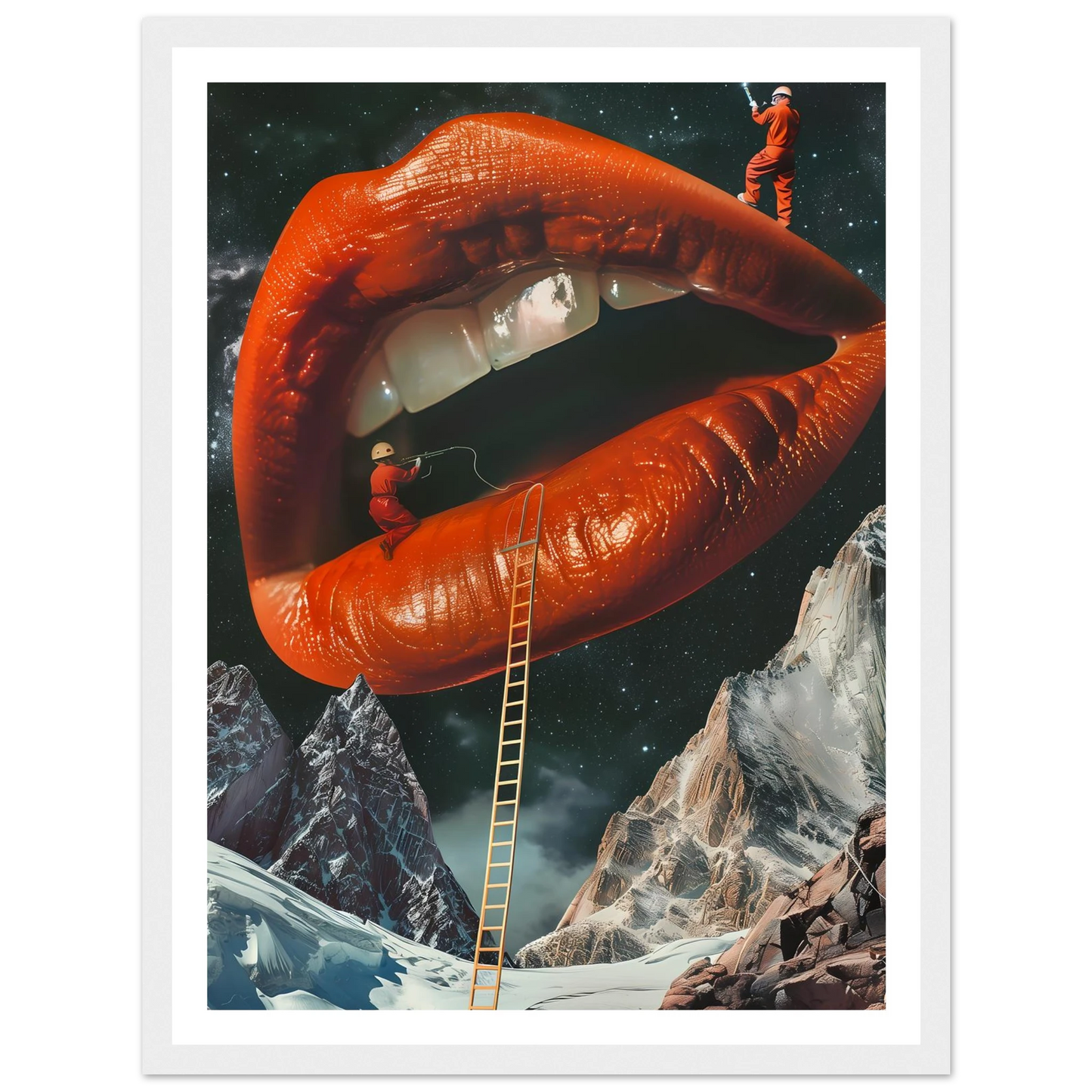 Lip Construction - Poster - Arthena