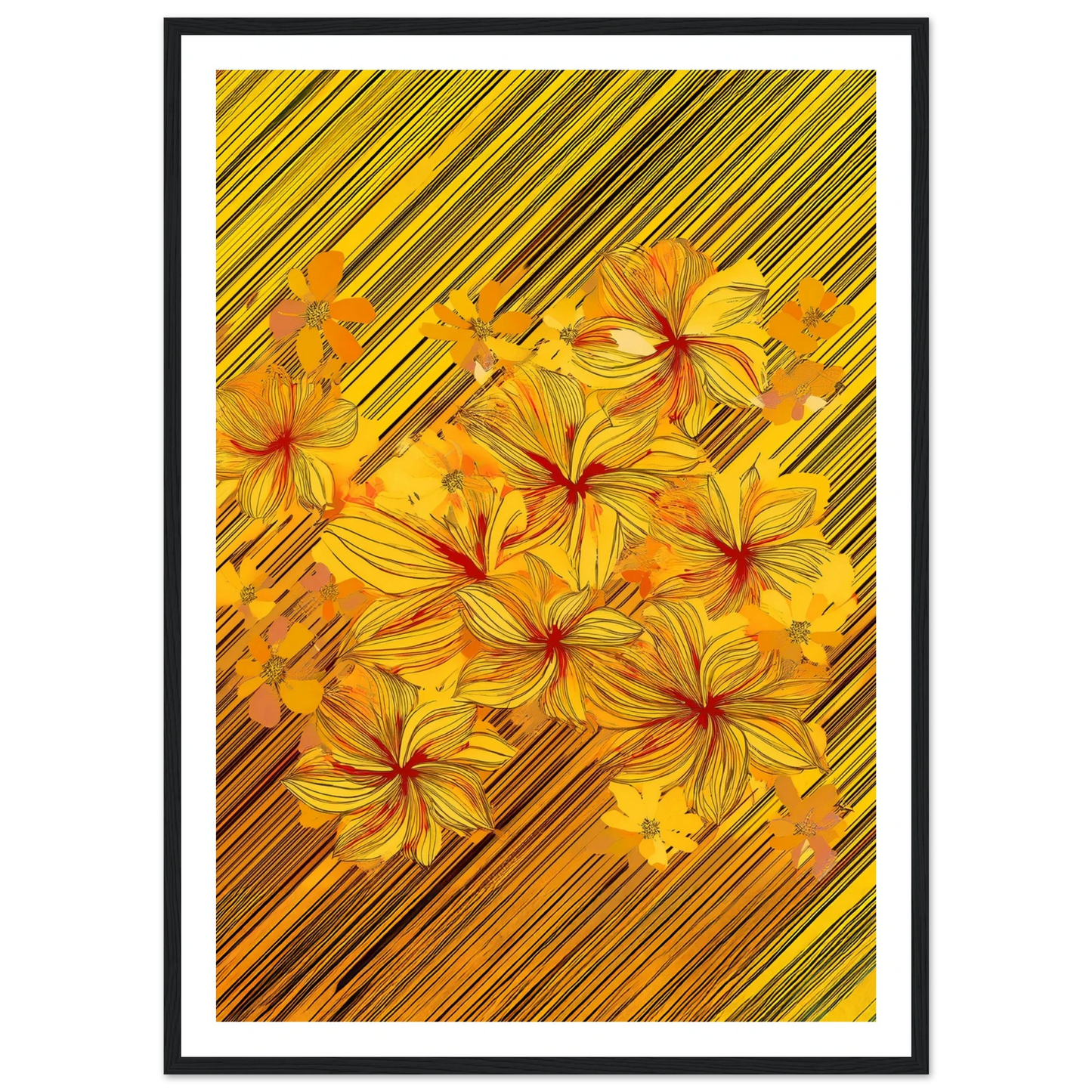 Golden Blossoms - Poster - Arthena