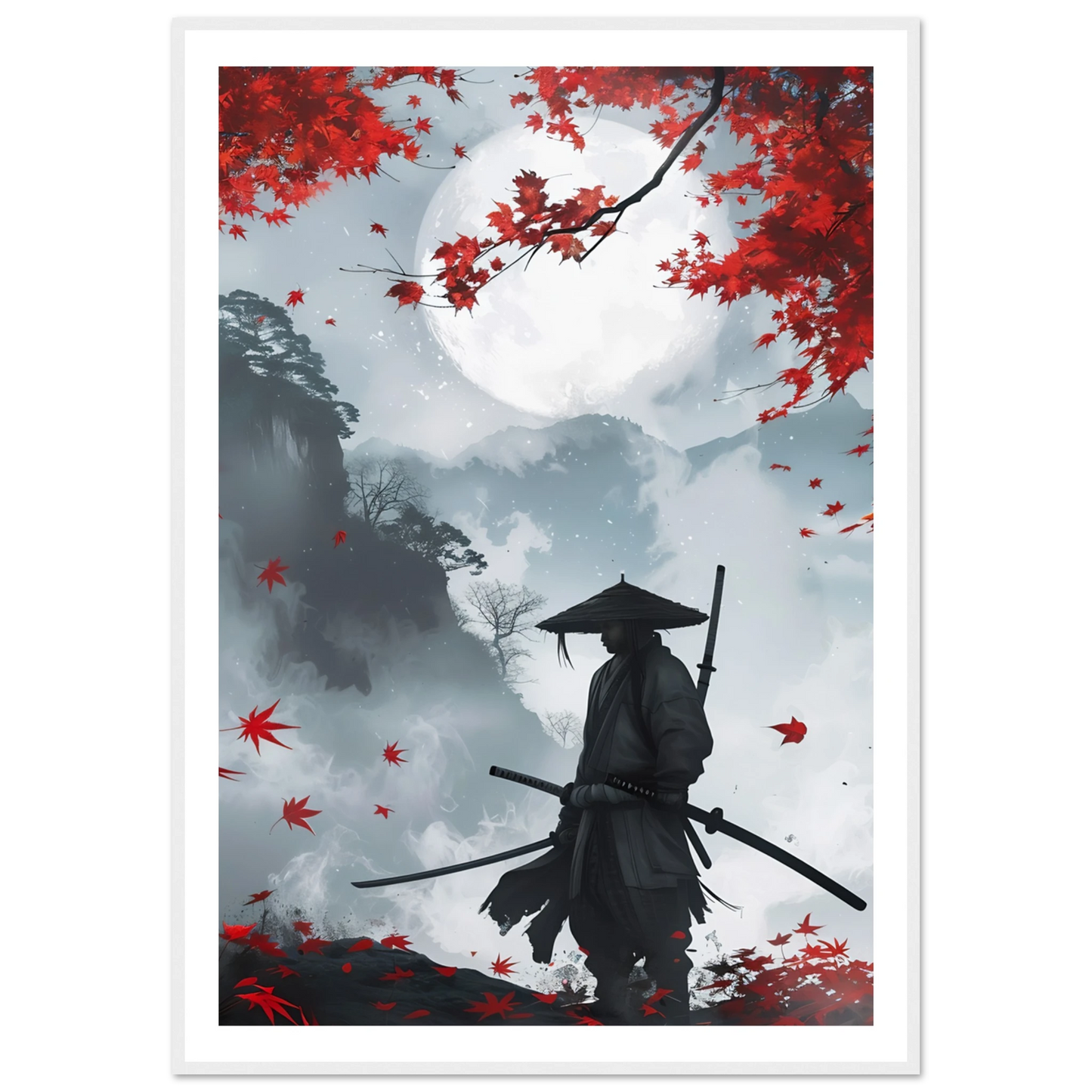 Crimson Leaves - Poster - Arthena