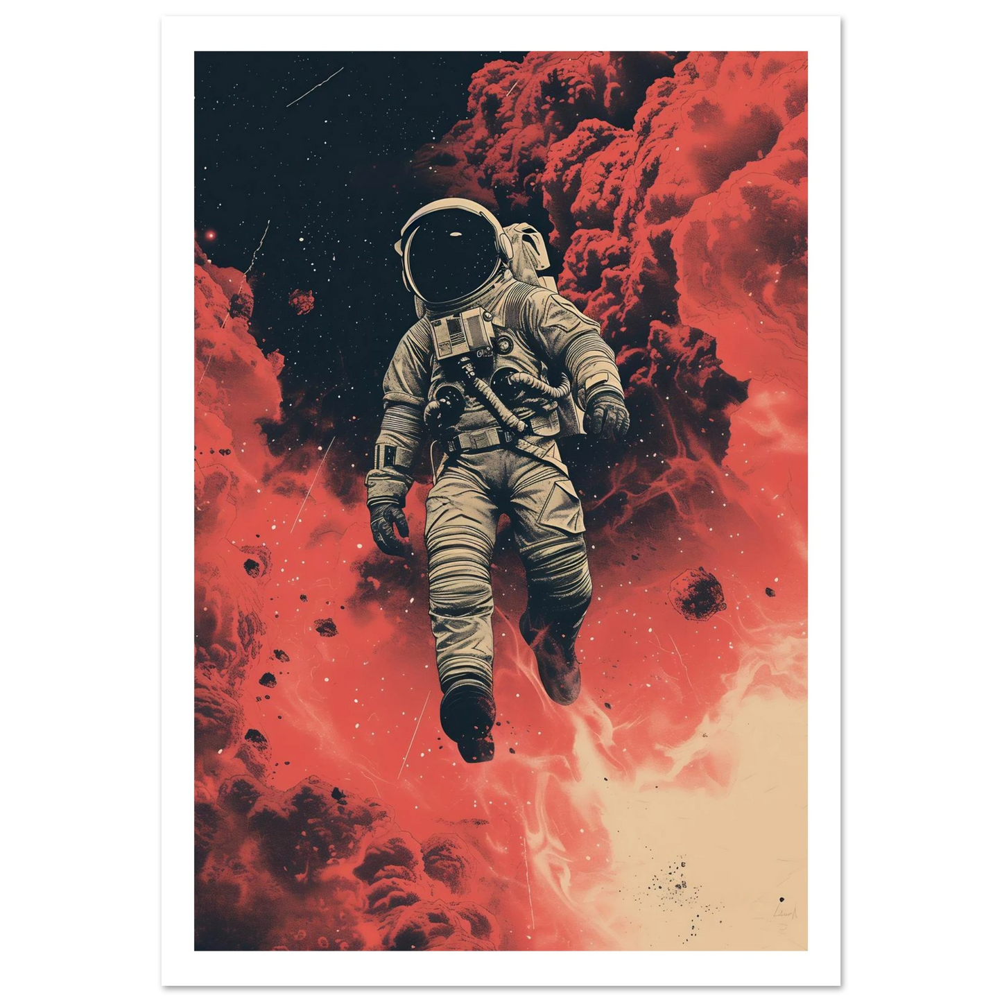 Scarlet Skies The Astronaut - Poster - Arthena