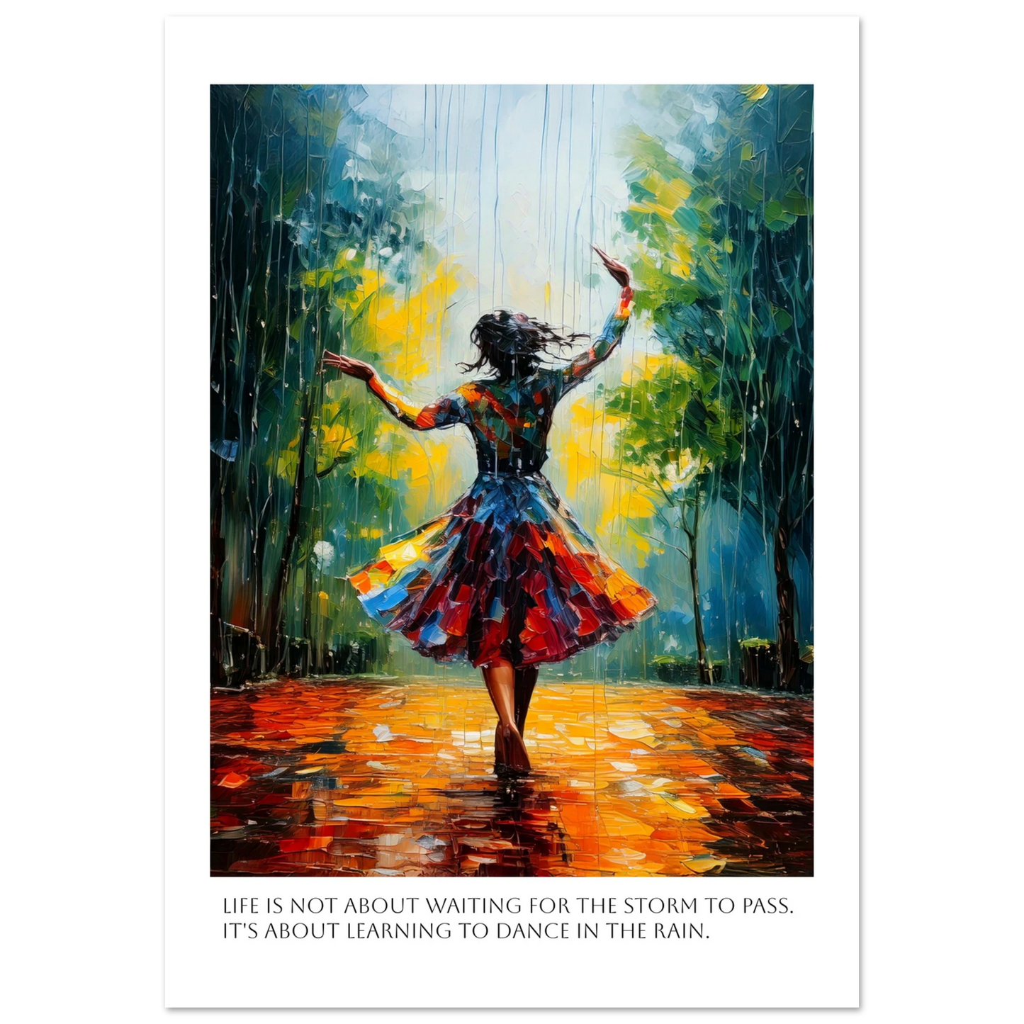 Dance in the color storm - Poster - Arthena