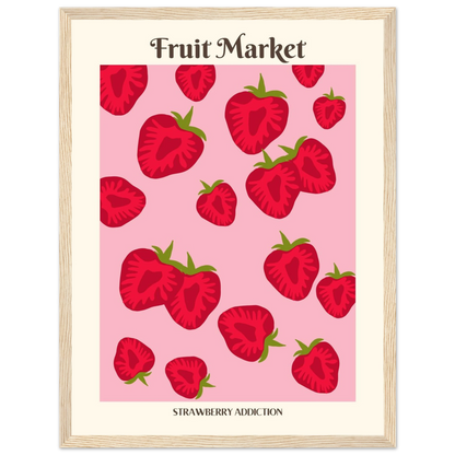 Fruit Market Strawberry - Poster - Arthena