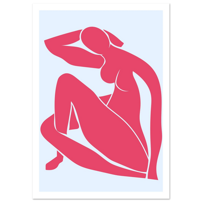Body Positivity in Red - Poster - Arthena