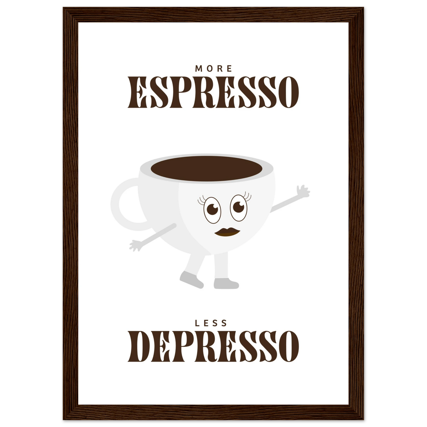 More Espresso Less Depresso - Poster - Arthena