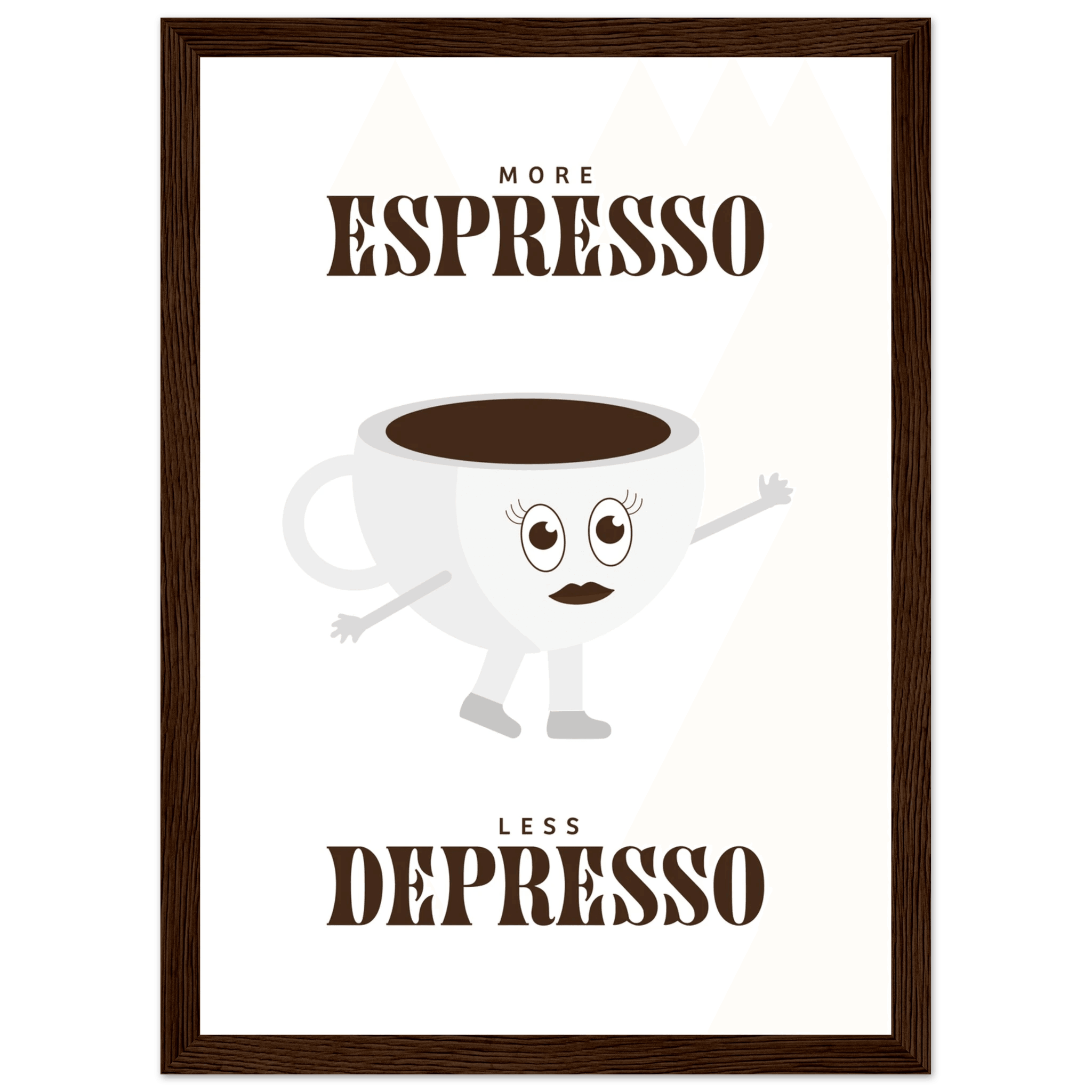 More Espresso Less Depresso - Poster - Arthena