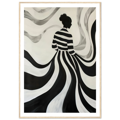 The Striped Silhouette - Poster - Arthena