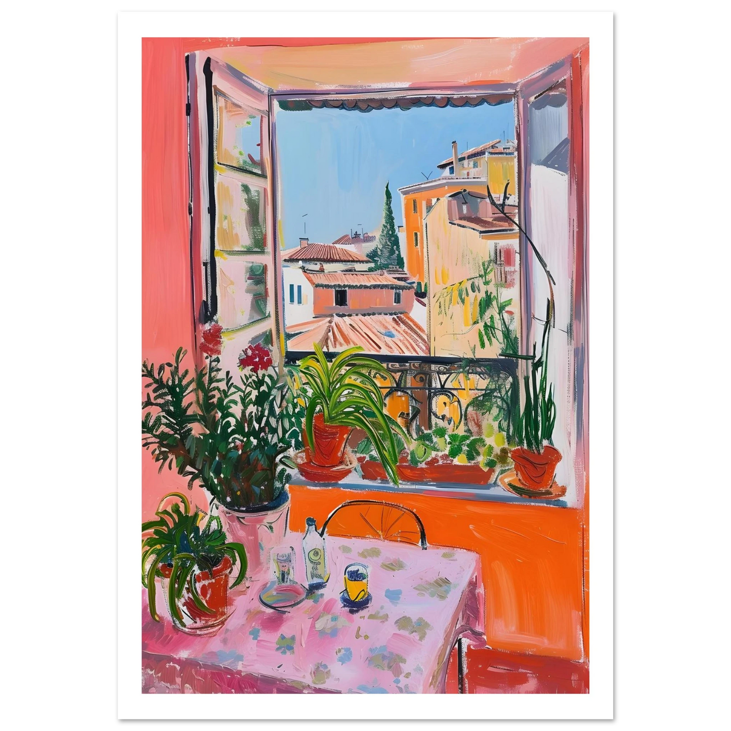 Sunny Window View - Poster - Arthena