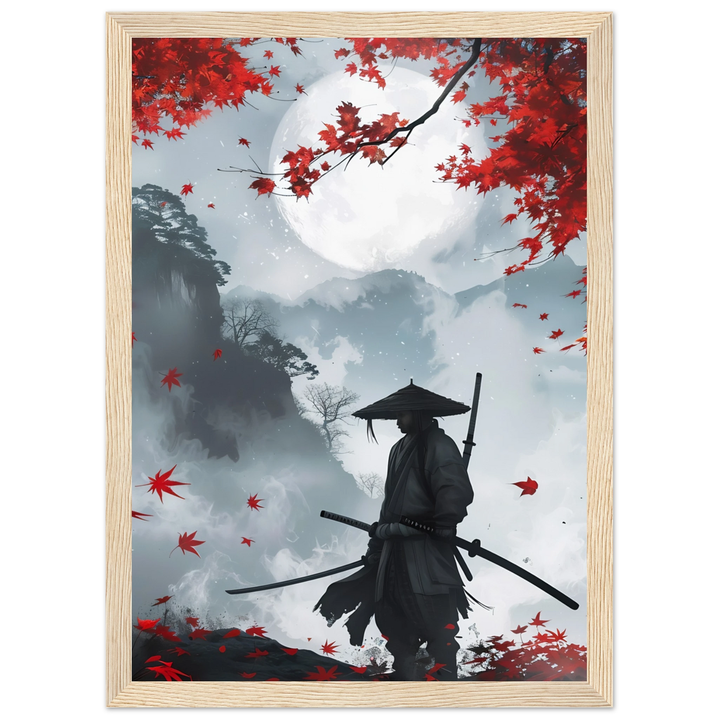 Crimson Leaves - Poster - Arthena