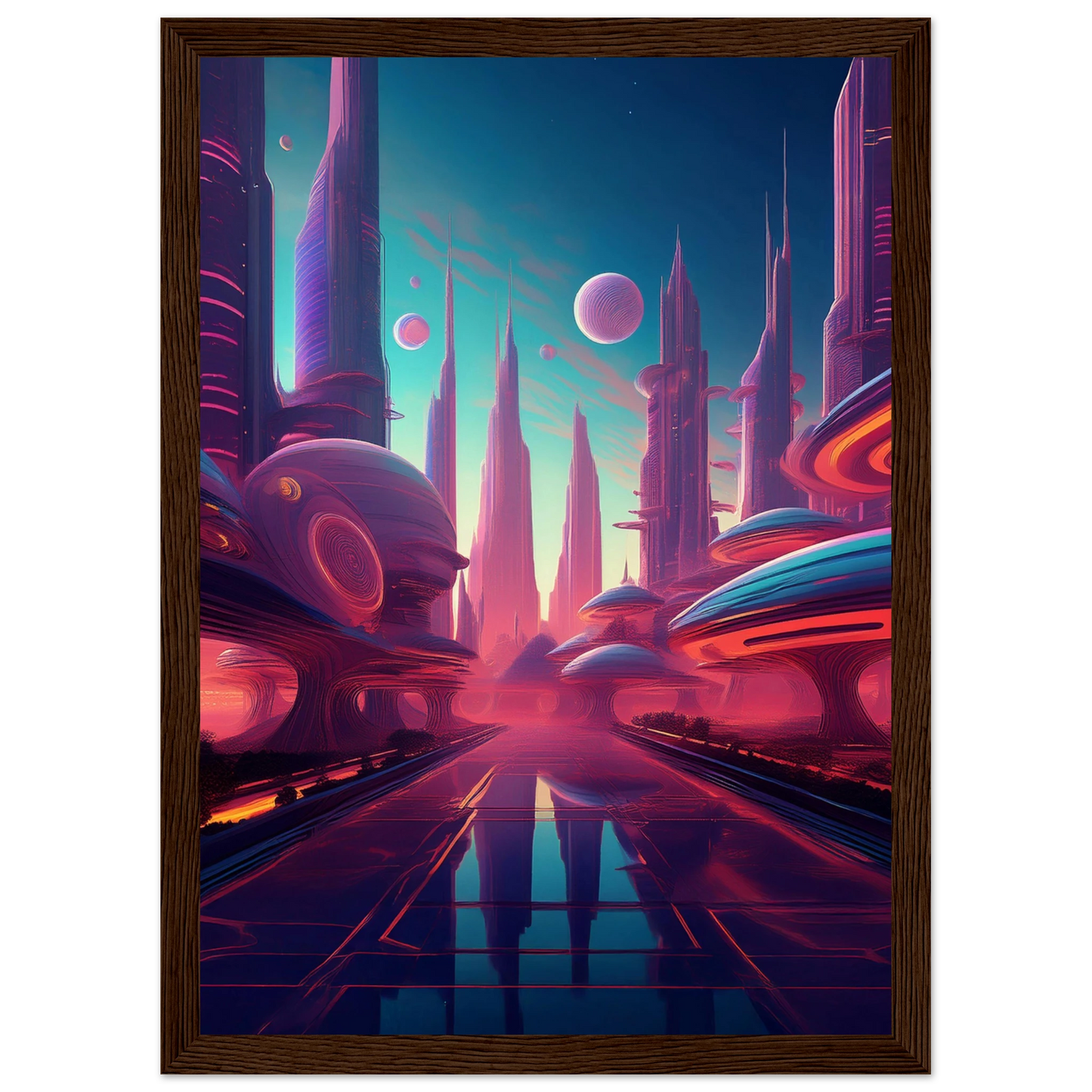 Neon Horizons - Poster - Arthena