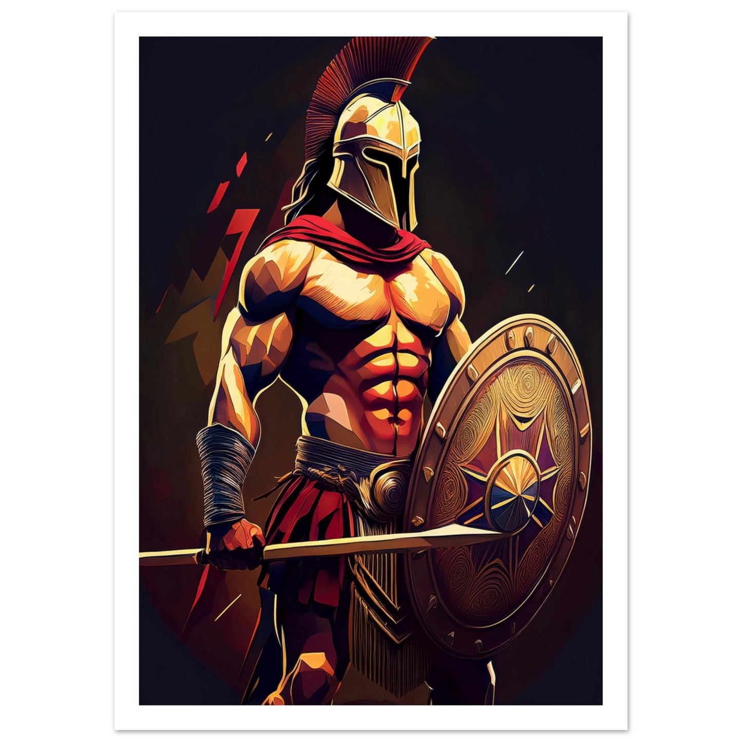 Spartan Warrior - Poster - Arthena