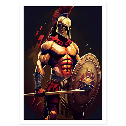 Spartan Warrior - Poster - Arthena