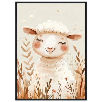 Cute Wooly Sheep - Poster - Arthena