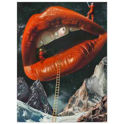 Lip Construction - Poster - Arthena