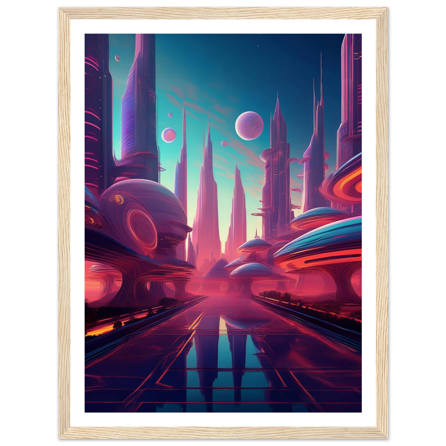 Neon Horizons - Poster - Arthena