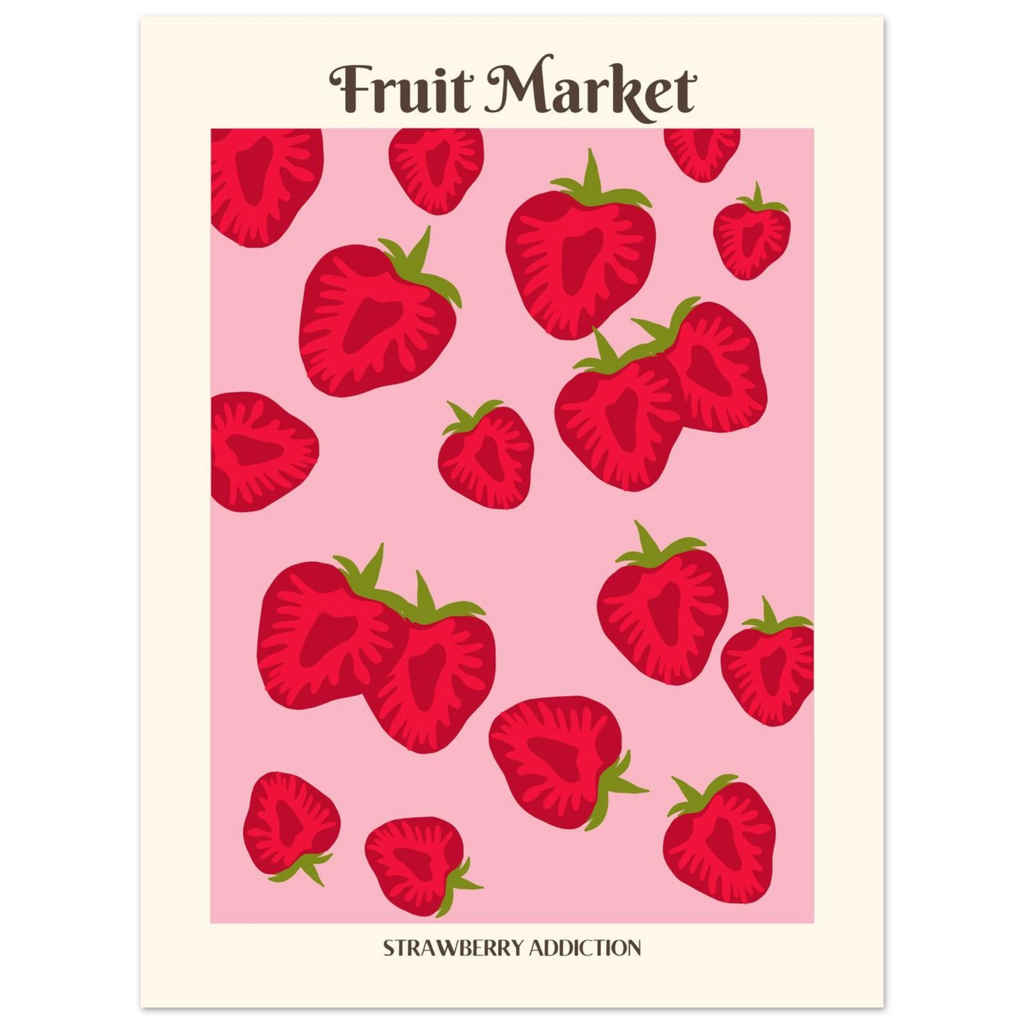 Fruit Market Strawberry - Poster - Arthena