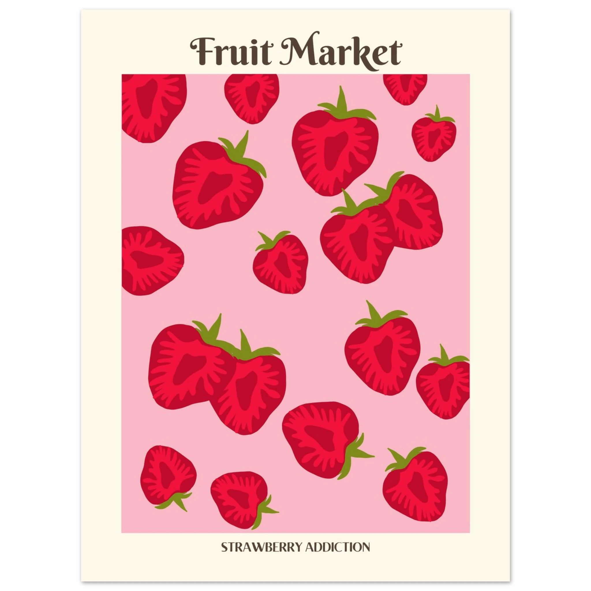 Fruit Market Strawberry - Poster - Arthena