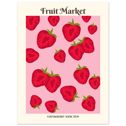 Fruit Market Strawberry - Poster - Arthena