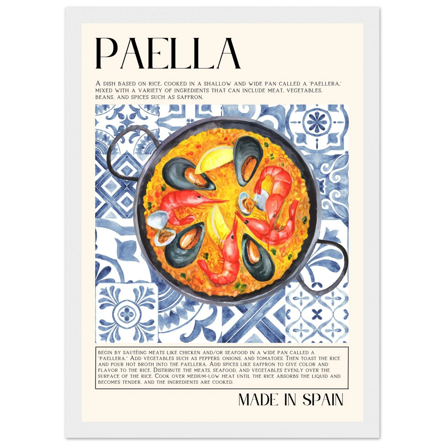 Paella - Poster - Arthena