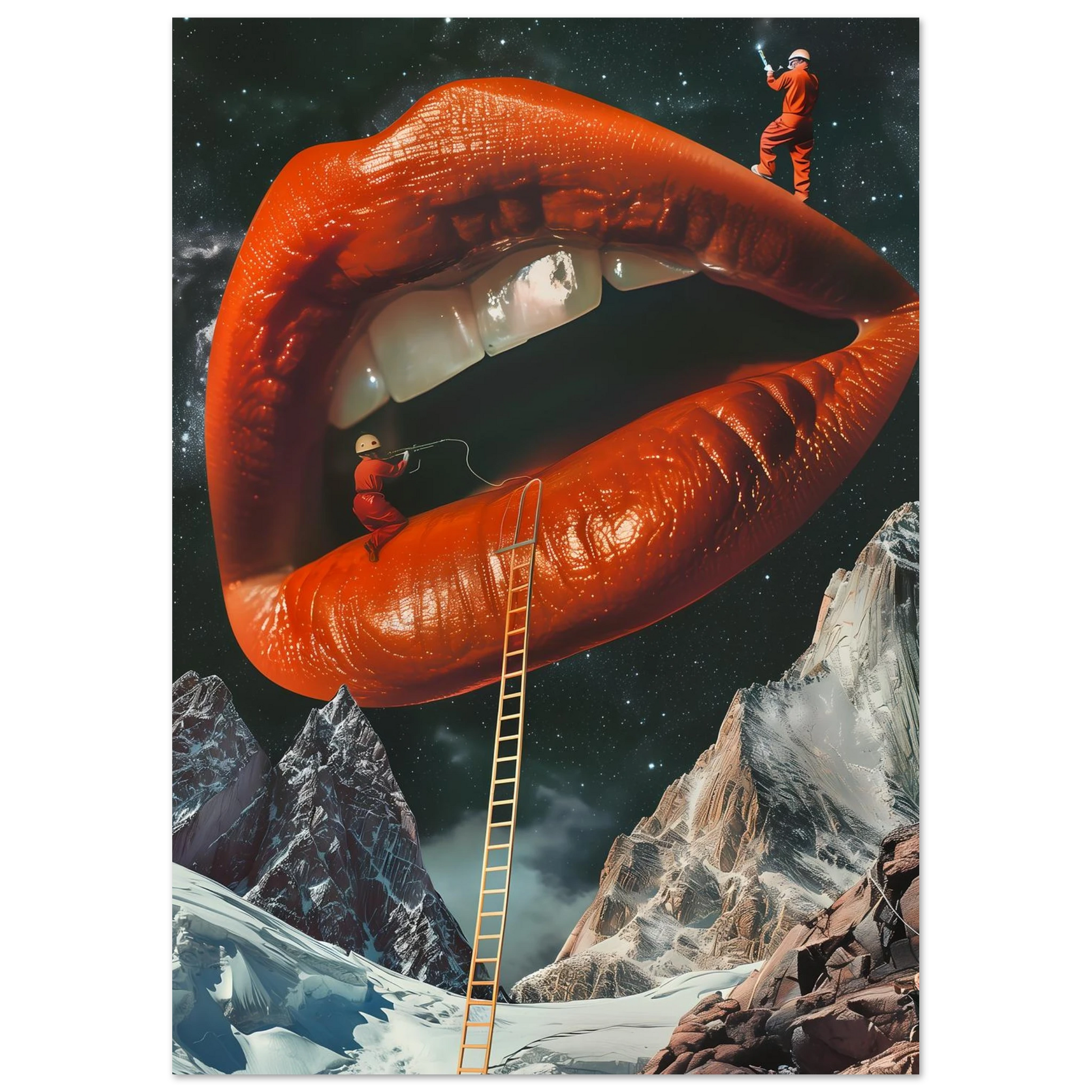 Lip Construction - Poster - Arthena