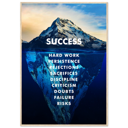 The Iceberg of Success - Poster - Arthena