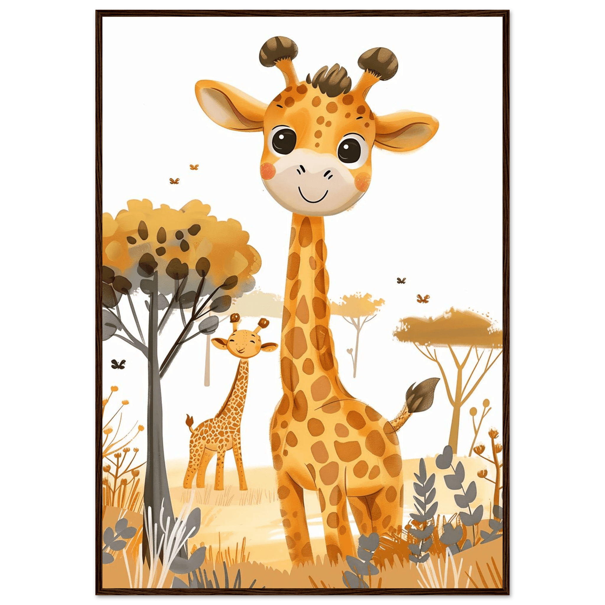 Friendly Giraffe - Poster - Arthena